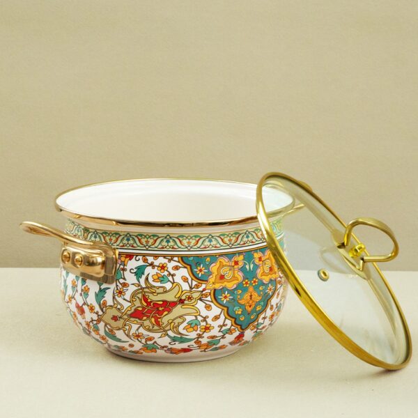 Retro thickened enamel soup pot, multifunctional household stew pot, enamel cookware for induction cooker and gas stove - Image 3