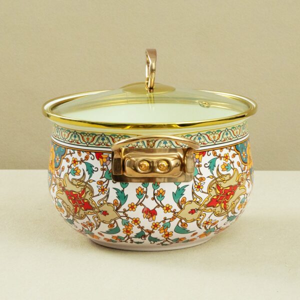 Retro thickened enamel soup pot, multifunctional household stew pot, enamel cookware for induction cooker and gas stove - Image 2