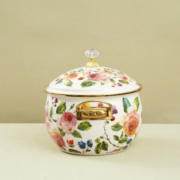 Household Thickened Enamel Soup Pot, Double Ear Stew Pot, High-temperature Resistant Enamel Stockpot - Image 3