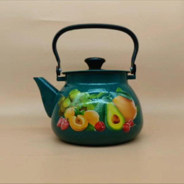 Kazakhstan Vintage Enamel Kettle, Multifunctional Teapot, Coffee Pot, Milk Teapot for Induction Cooker Gas Stove - Image 3