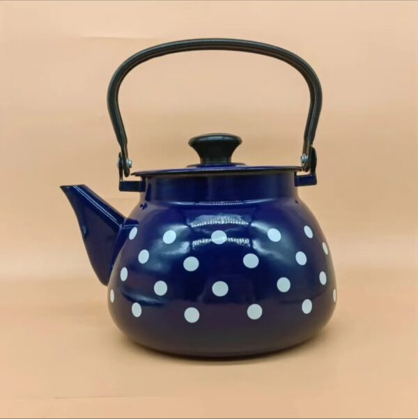 Kazakhstan Vintage Enamel Kettle, Multifunctional Teapot, Coffee Pot, Milk Teapot for Induction Cooker Gas Stove - Image 2