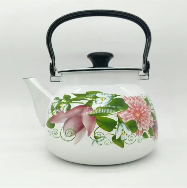 Kazakhstan Vintage Enamel Kettle, Multifunctional Teapot, Coffee Pot, Milk Teapot for Induction Cooker Gas Stove - Image 5